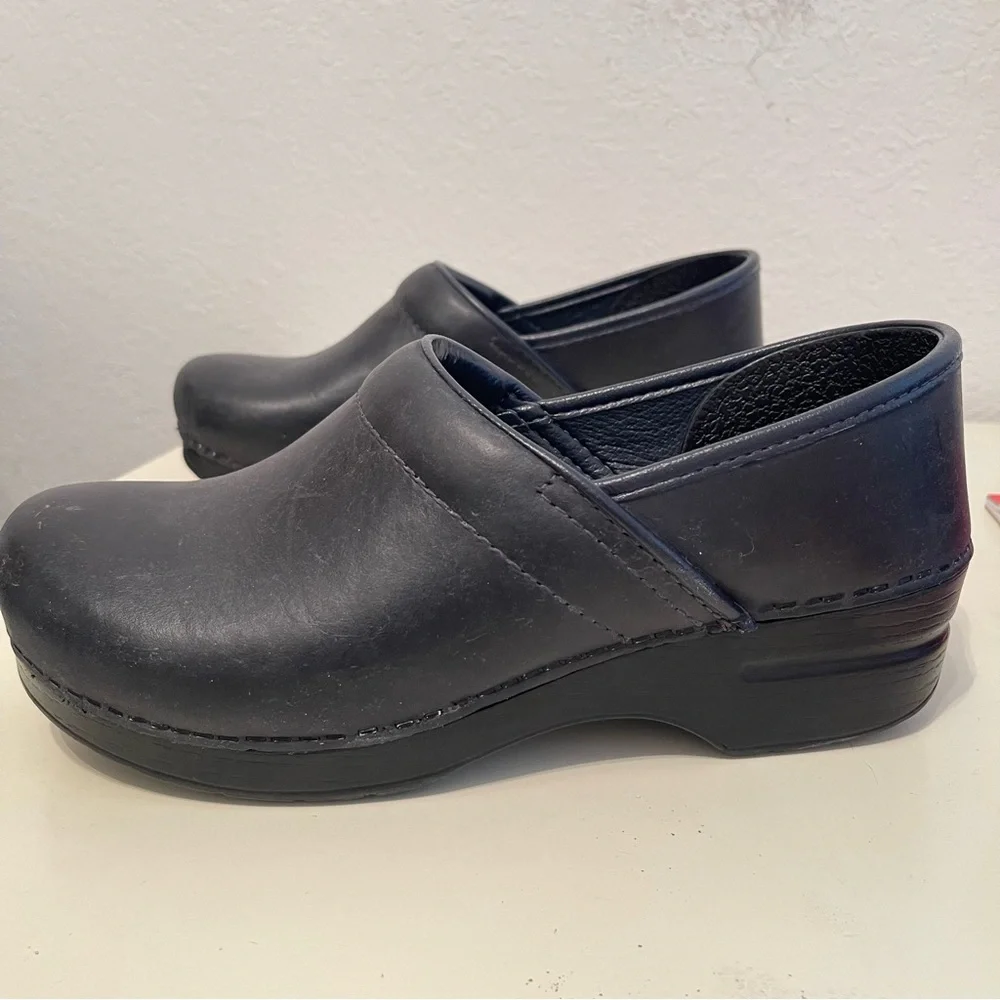 Dankso Clogs Shoes Black Leather Size 40 - Picture 6 of 11
